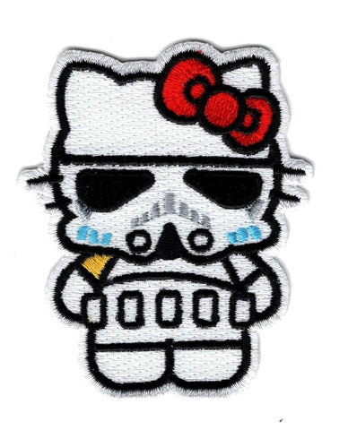 Hello Kitty Stormtrooper Patch (Embroidered Hook)