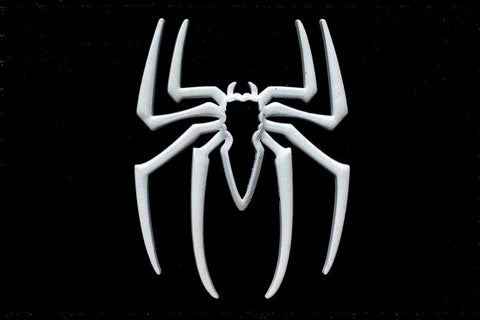 Spider venum Tactical Hook Patch {PVC Rubber-3.0 X 2.0 inch] Blk/Wht