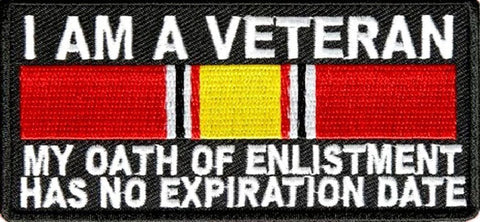 I am a Veteran Patch (Embroidered Hook)