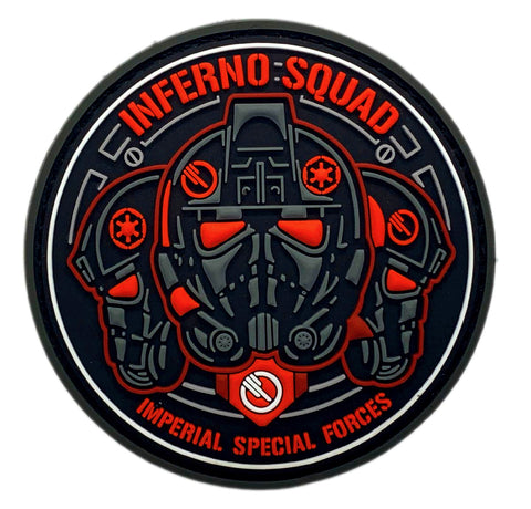 Inferno Squad Imperial Special Forces Patch [3D-PVC Rubber -“Hook Brand” Fastener -SF4]