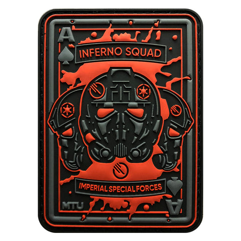 Star Wars Inferno Squad Death Card Imperial Special Forces Patch (PVC)
