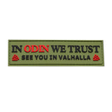 In Odin We Trust Valhalla Patch (PVC) green
