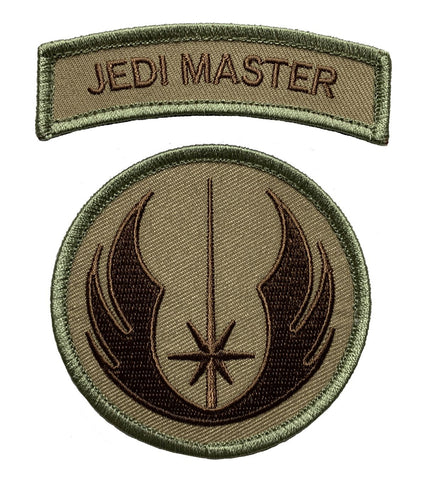 Star Battles Jedi Order Jedi Master Tab Patch (2PC “Hook Brand” Fastener - B1-B2)