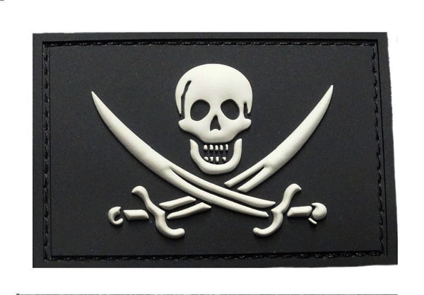 Jolly Roger Calico Jack Rackham Flag Sticker – 4" X 2.67" – Self-Adhesive Vinyl – Darkside Ltd
