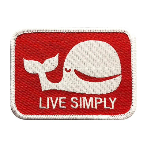 Live Simply Whale Logo The Expendables Patch (Iron On)