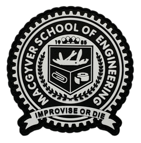 Macgyver School of Engineering Tactical Patch [PVC Rubber-M6]