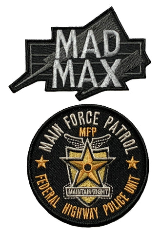 Mad Max Logo Road Warrior Main Force Patrol Patch (Bundle -Iron on Sew on -FP1)
