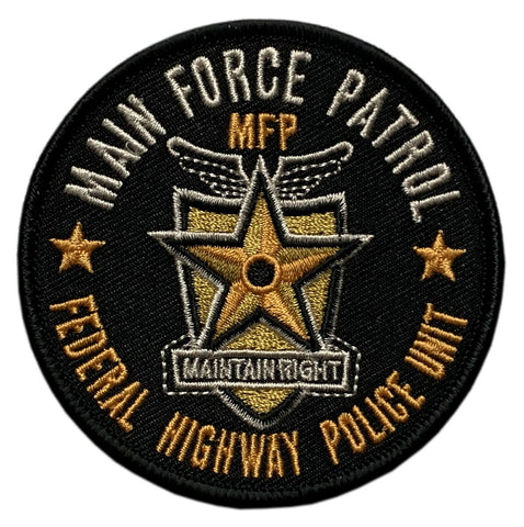 Mad Max Main Force Police Patrol Patch (Iron on Sew on -FP1)