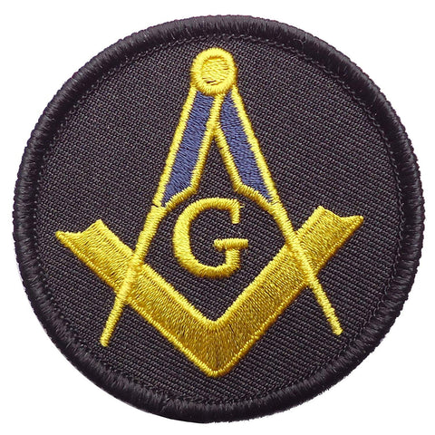 Masonic G Square Compass Patch (Iron On)
