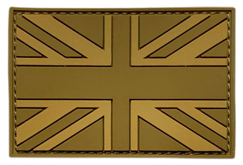 UK British Flag Tactical Patch [3D-PVC Rubber -3.0 x 2.0 - “Hook Brand” Fastener-PF2]