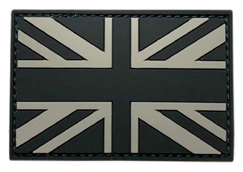 UK British Flag Tactical Patch [3D-PVC Rubber -3.0 x 2.0 - “Hook Brand” Fastener-PF1]