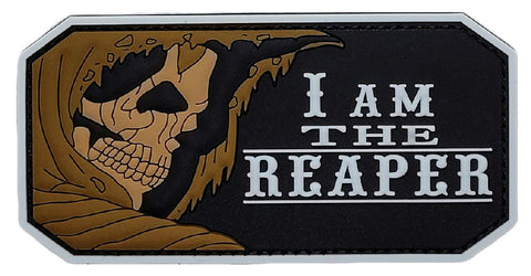 I Am The Reaper Morale Patch [3.5 X 1.75 - PVC Rubber-“Hook Brand” Fastener -R10]