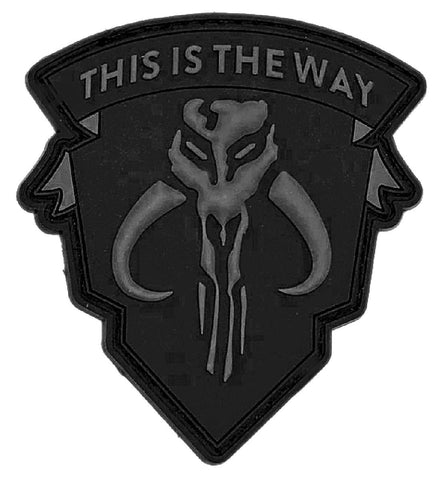 This is The Way Mandalorian Patch [3D-PVC Rubber -“Hook Brand” Fastener -TW5]