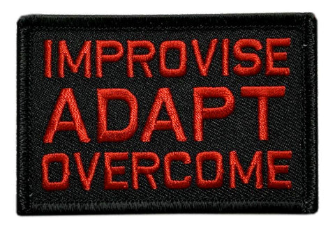 Improvise Adapt Overcome Patch [3.0 X 2.0 “Hook Brand” Fastener - MM-2]