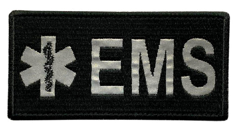Reflective EMT EMS Paramedic Medic Patch [“Hook Brand” Fastener - 4.0 X 2.0 -RE5]