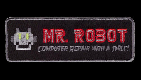 Mr. Robot Fsociety Patch (Embroidered Hook) (Black)