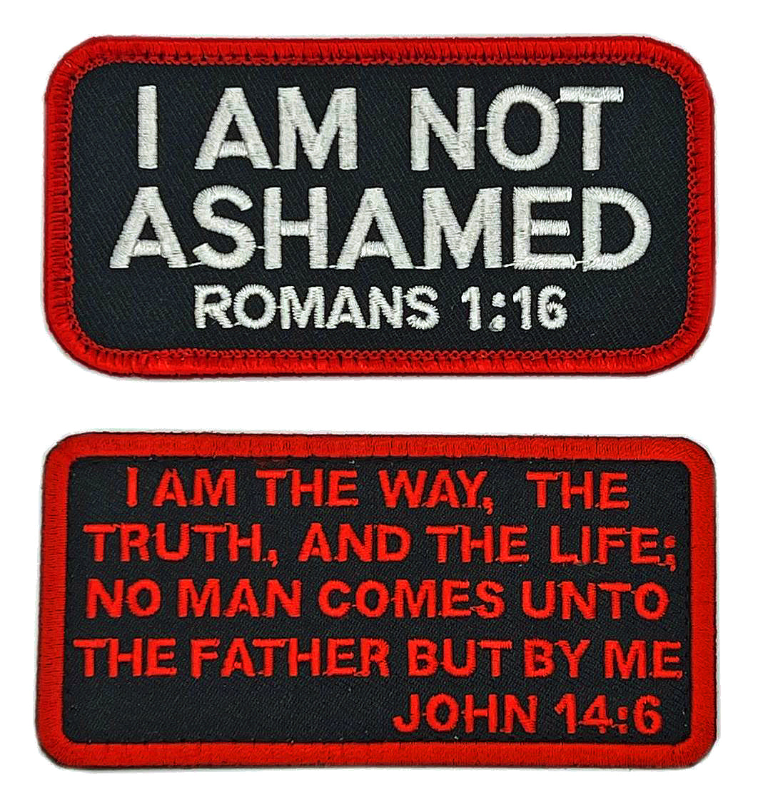 John 14:6 Embroidered Christian Bible Patch [Hook Fastener - 4.0 X 2.0 ...