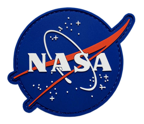 NASA Classic Logo Patch [3D PVC -“Hook Brand” Fastener -NP2]