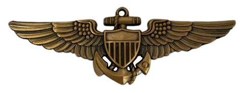 Top Gun USA Navy Pilot Aviator Wings PIN (3.5 X 1.0 inch -Y2)