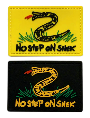 No Step on Snek Patch [2PC Bundle - 3D-PVC Rubber -“Hook Brand” Fastener -SPV1,2]