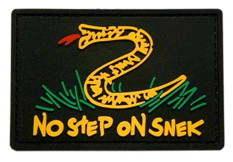 No Step on Snek Patch [3D-PVC Rubber -“Hook Brand” Fastener -SPV1]
