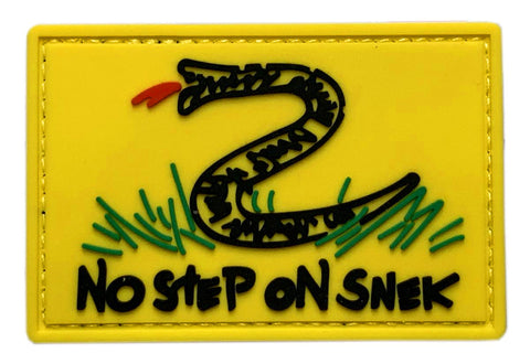 No Step on Snek Patch [3D-PVC Rubber -“Hook Brand” Fastener -SPV2]