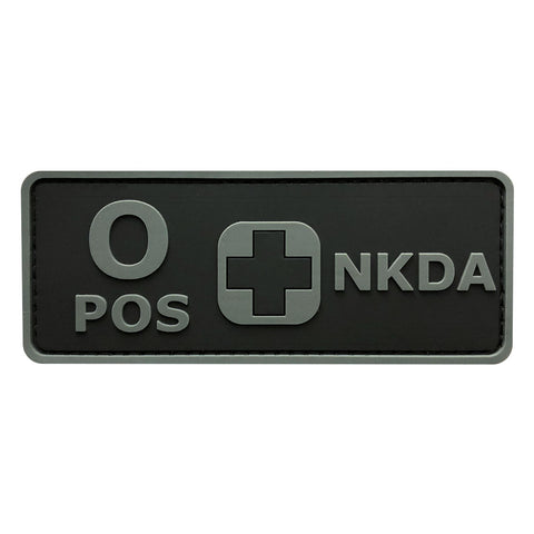 Blood Type O+ Positive NKDA ACU Patch (PVC)