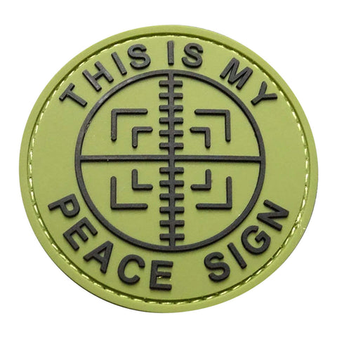 This is My Peace Sign Patch PVC