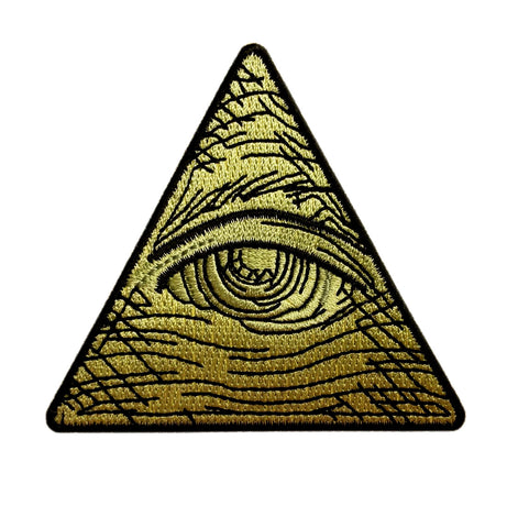 Miltacusa Egyptian Masons Eye of Providence Pyramid Patch (Iron on Sew on -EP2)