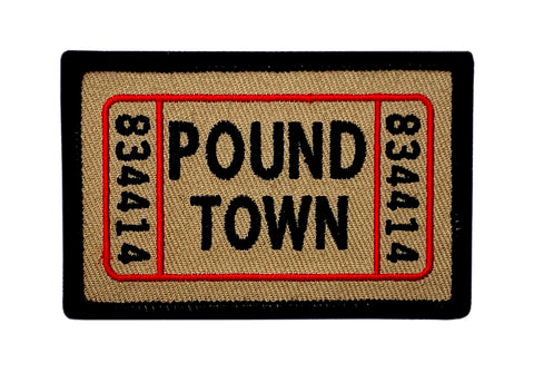 Miltacusa Ticket to Pound Town Tactical Patch [Hook Fastener - 3.0 X 2.0] TP9