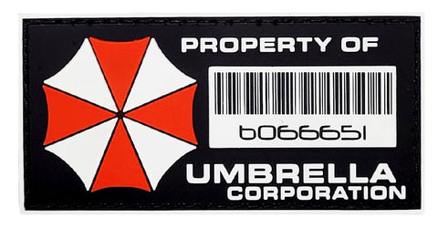Resident Evil Property of Umbrella Corp Patch [PVC Rubber-Hook fastener -PP6]