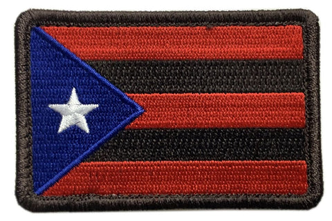 Puerto Rico State Flag Tactical Patch [3.0 X 2.0 -Hook Fastener Backing - P22]