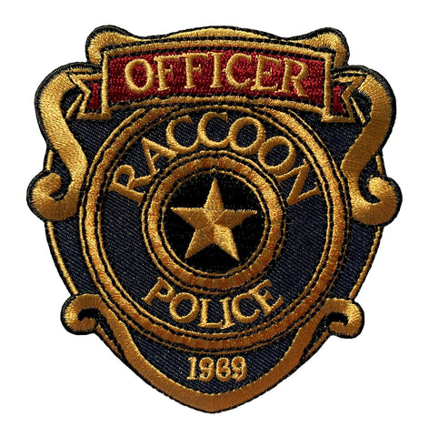 Miltacusa Resident Evil Raccoon Police Officer Patch (3.5 inch-Iron on sew on-R5)