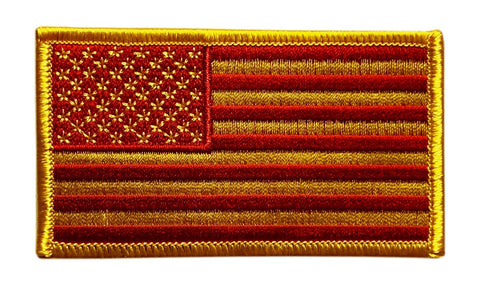 USA American Flag Patch [Iron on sew on-3.5 X 2.0 inch -FL8]