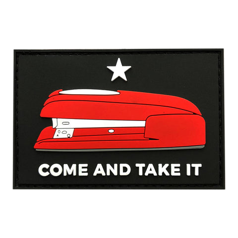 Red Stapler Come and Take It Office Space Patch