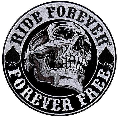 Ride Forever Forever Free Skull Patch