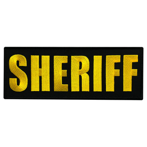 Sheriff Police Back Panel Patch 8 inch