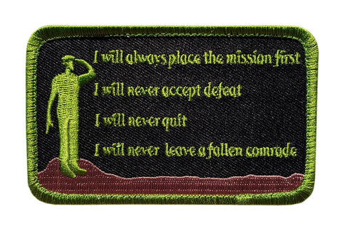 Miltacusa Soldier's Creed Tactical Patch [Iron on Sew on-4.0 X 2.5 -MS7]