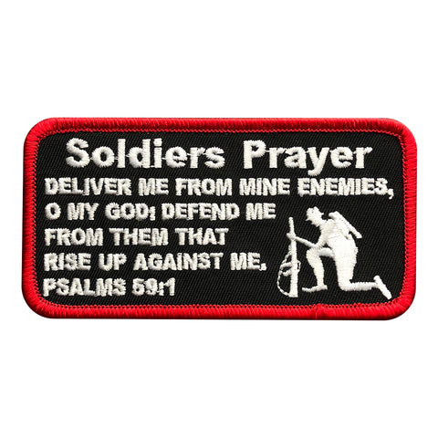 Soldiers Prayer Psalms 59:1 Patch