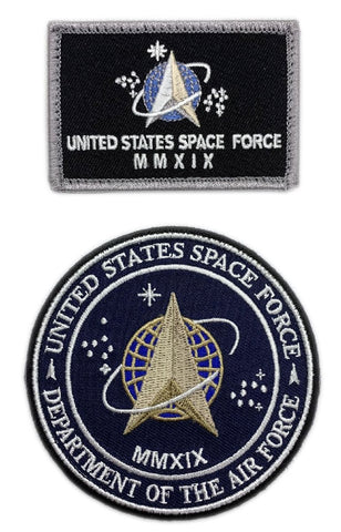 United States Space Force USSF Patch [2PC -"Hook Brand" Fastener -SF5,SF2]