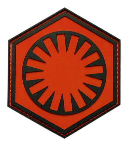Star Battles First Order Tactical Patch (3D PVC - “Hook Brand” Fastener -FO6)