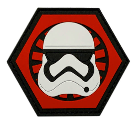 Stormtrooper First Order Tactical Patch (3D PVC - “Hook Brand” Fastener -FO8)