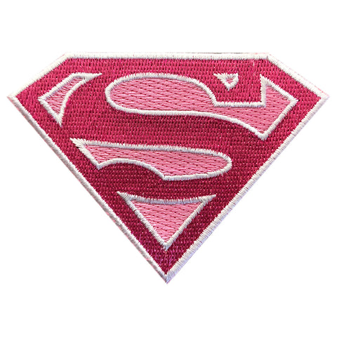 Pink Superman Symbol Patch