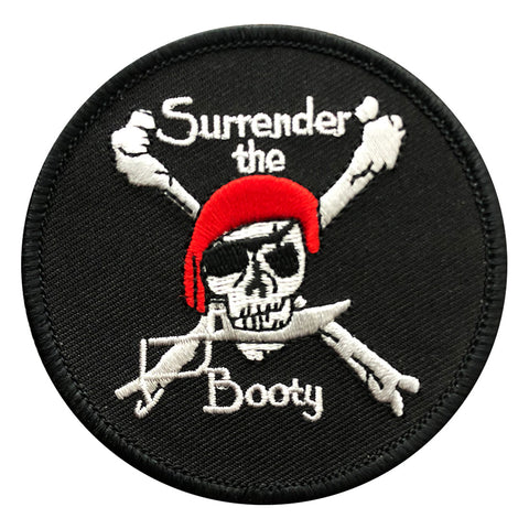 Surrender The Booty Pirate Patch
