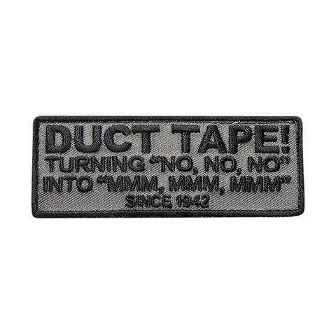 Duct Tape Patch (Embroidered Hook) (Grey/Black)