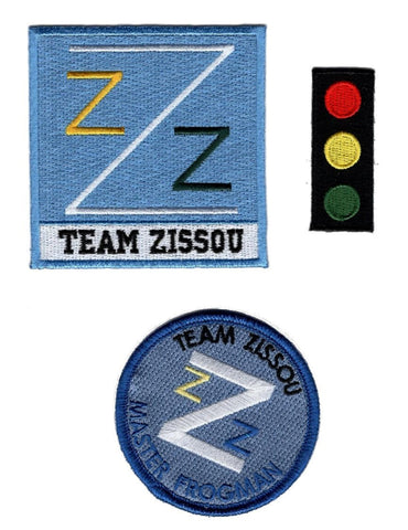 Team Zissou Life Aquatic 3pc Patch Set (Iron On)