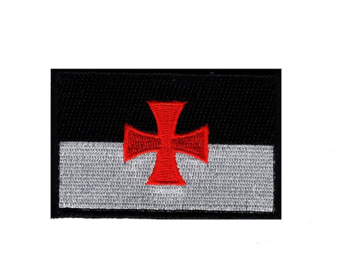 Templar Knight Flag Patch (Embroidered Hook)