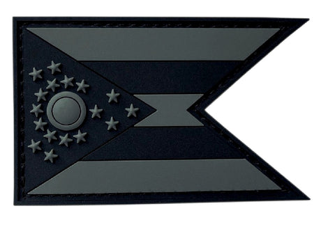 Miltacusa Ohio State Flag Patch (PVC Rubber-3.0 inch -OF4)
