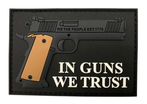 Miltacusa in Guns We Trust Tactical Hook Patch (3D-PVC Rubber-MT14)