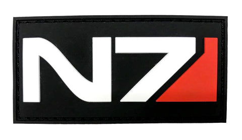 N7 Mass Effect Tactical Hook Patch [PVC Rubber-3.0 X 1.5 inch-N7P-8]